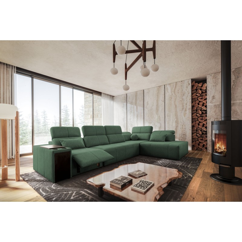 Elegantes Ecksofa 'Milano XI Mix' aus Flechtstoff, Verita 75