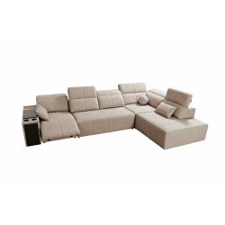 Elegant Corner Sofa 'Milano XI Mix' with Woven Fabric, Verita 28 Elegant Corner Sofa 'Milano XI Mix' with Woven Fabric, Verita 28