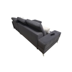Luxury corner sofa Porto I with sleeping function - Velvet | Hydrophobic, Casablanca 2313 Luxury corner sofa Porto I with sleeping function - Velvet | Hydrophobic, Casablanca 2313