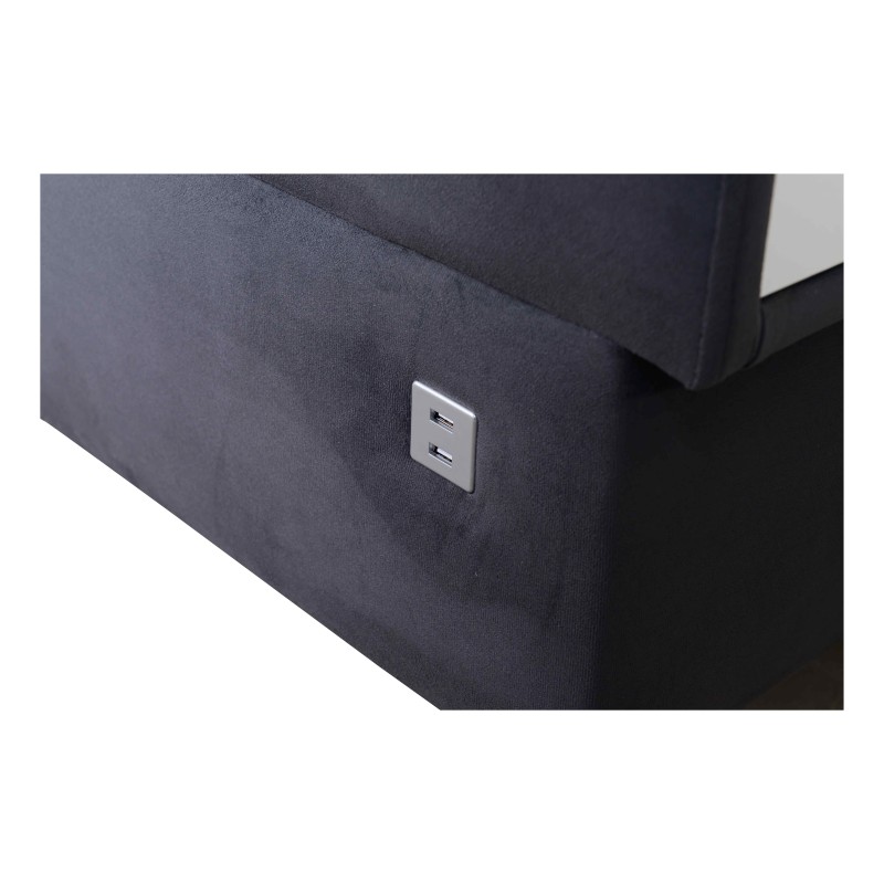 Luxury corner sofa Porto I with sleeping function - Velvet | Hydrophobic, Casablanca 2313 Luxury corner sofa Porto I with sleeping function - Velvet | Hydrophobic, Casablanca 2313