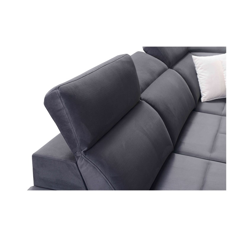 Luxuriöses Ecksofa Porto I mit Schlaffunktion - Samt | Hydrophob, Casablanca 2314 Luxuriöses Ecksofa Porto I mit Schlaffunktion - Samt | Hydrophob, Casablanca 2314