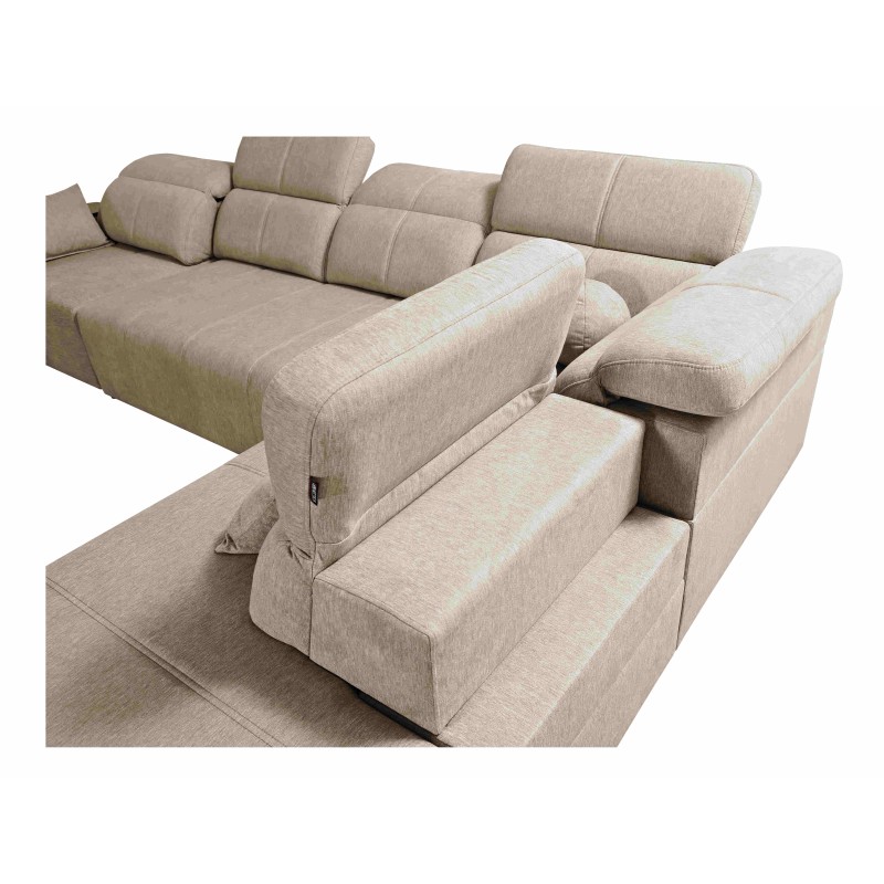 Elegant 'Milano XI Mix' Corner Sofa in Woven Fabric, Verita 09 Elegant 'Milano XI Mix' Corner Sofa in Woven Fabric, Verita 09