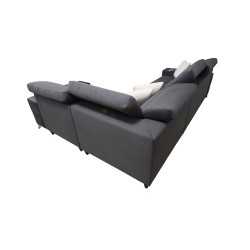 Ecksofa Porto II mit Schlaffunktion, ausziehbare Schublade, USB-Anschluss - Velours | Hydrophob, Casablanca 2313 Ecksofa Porto II mit Schlaffunktion, ausziehbare Schublade, USB-Anschluss - Velours | Hydrophob, Casablanca 2313
