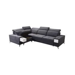 Ecksofa Porto II mit Schlaffunktion, ausziehbare Schublade, USB-Anschluss - Velours | Hydrophob, Casablanca 2313 Ecksofa Porto II mit Schlaffunktion, ausziehbare Schublade, USB-Anschluss - Velours | Hydrophob, Casablanca 2313