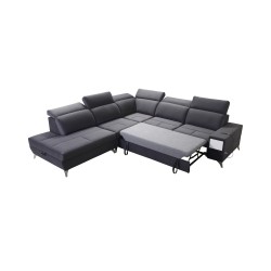Porto IX corner sofa with sleeping function | Velvet | Water-repellent, Casablanca 2307 | Adjustable headrests | USB port Porto IX corner sofa with sleeping function | Velvet | Water-repellent, Casablanca 2307 | Adjustable headrests | USB port