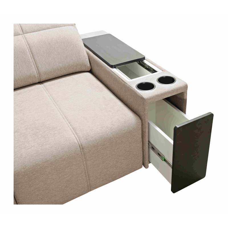 Elegantes Ecksofa 'Milano XI Mix' aus Webstoff, Verita 76 Elegantes Ecksofa 'Milano XI Mix' aus Webstoff, Verita 76