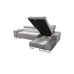 Narożnik fusion I z funkcją spania, regulowanymi zagłówkami i portem USB | Meble Fusion Narożnik fusion I z funkcją spania, regulowanymi zagłówkami i portem USB | Meble Fusion