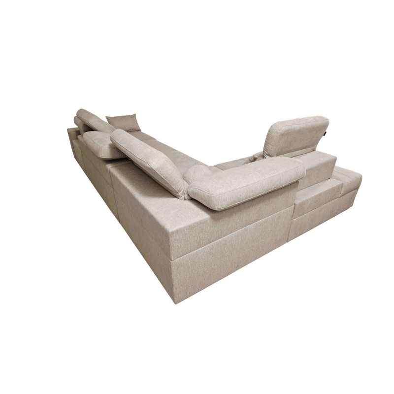 Elegantes Ecksofa 'Milano XI Mix' aus Flechtstoff, Verita 75 Elegantes Ecksofa 'Milano XI Mix' aus Flechtstoff, Verita 75