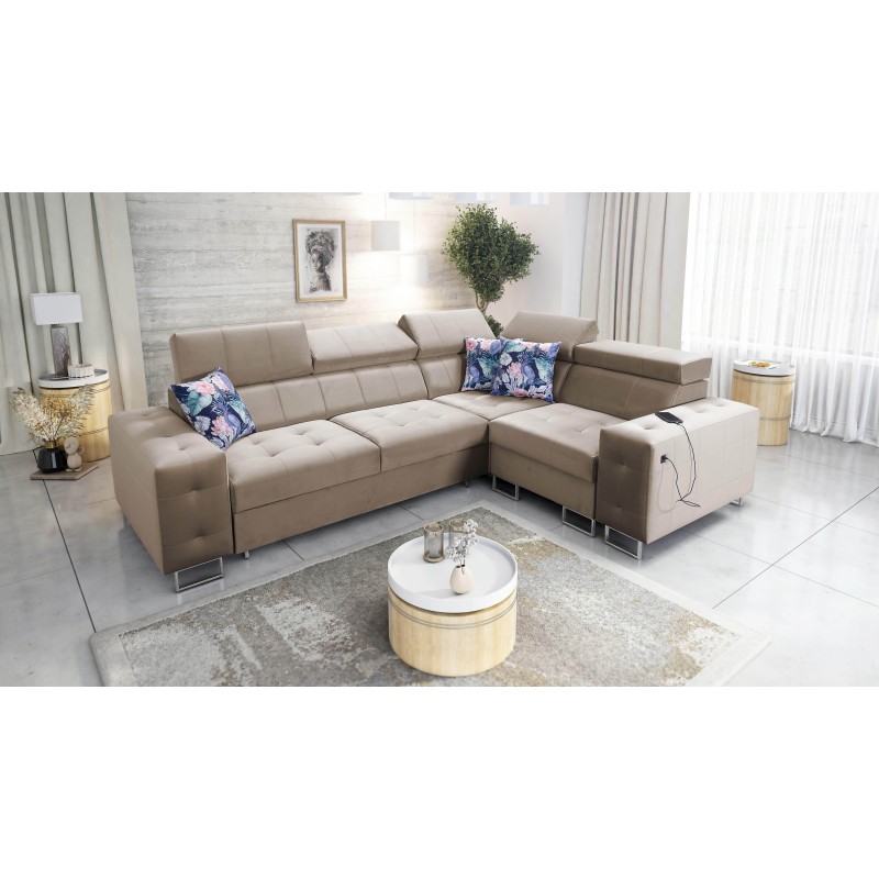 Ecksofa Fusion II mit Schlaffunktion im Stoff Velours | Hydrophob, Magic Velvet 2282 | Das ideale Möbelstück für Ihr Wohnzimmer Ecksofa Fusion II mit Schlaffunktion im Stoff Velours | Hydrophob, Magic Velvet 2282 | Das ideale Möbelstück für Ihr Wohnzimmer