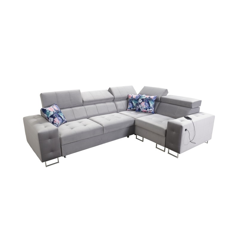 Fusion II corner sofa with a sleeping function in Velvet fabric | Hydrophobic, Magic Velvet 2282 | The perfect piece of furnitur Fusion II corner sofa with a sleeping function in Velvet fabric | Hydrophobic, Magic Velvet 2282 | The perfect piece of furnitur
