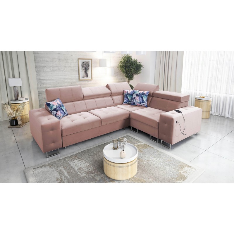 Ecksofa Fusion II mit Schlaffunktion im Stoff Velours | Hydrophob, Magic Velvet 2264 | Das ideale Möbelstück für Ihr Wohnzimmer Ecksofa Fusion II mit Schlaffunktion im Stoff Velours | Hydrophob, Magic Velvet 2264 | Das ideale Möbelstück für Ihr Wohnzimmer