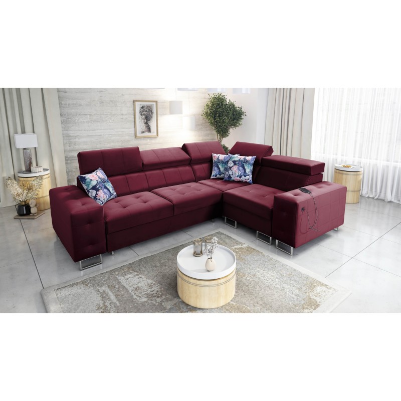 Ecksofa Fusion II mit Schlaffunktion in Samtstoff | Hydrophob, Magic Velvet 2229 | Das ideale Möbelstück für Ihr Wohnzimmer Ecksofa Fusion II mit Schlaffunktion in Samtstoff | Hydrophob, Magic Velvet 2229 | Das ideale Möbelstück für Ihr Wohnzimmer
