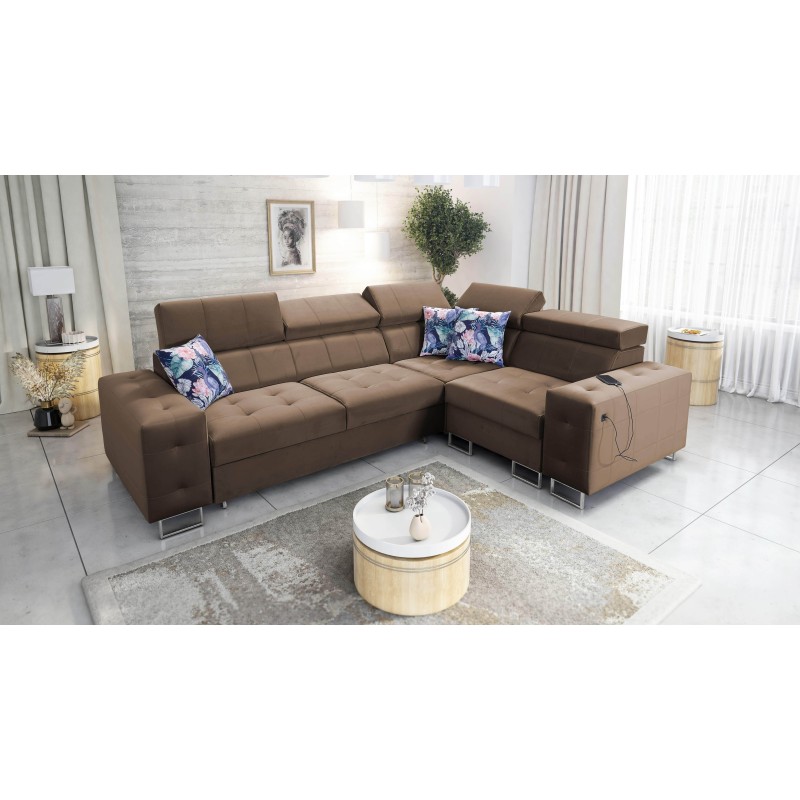Ecksofa Fusion II mit Schlaffunktion in Samtstoff | Hydrophob, Magic Velvet 2299 | Das ideale Möbelstück für Ihr Wohnzimmer Ecksofa Fusion II mit Schlaffunktion in Samtstoff | Hydrophob, Magic Velvet 2299 | Das ideale Möbelstück für Ihr Wohnzimmer