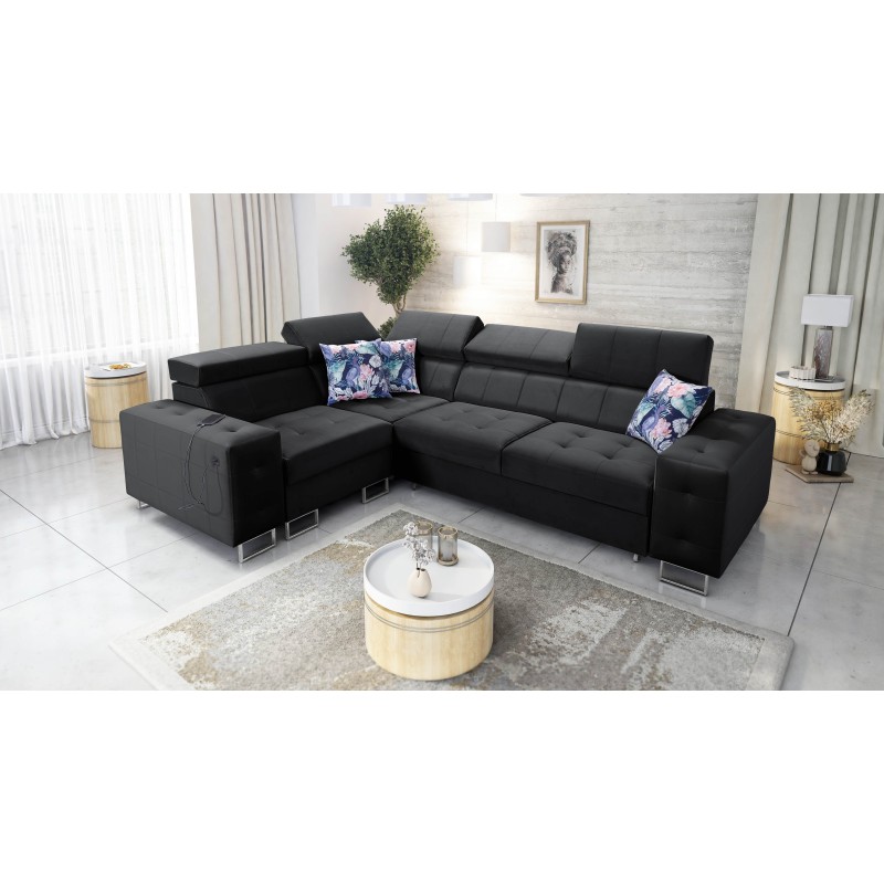 Ecksofa Fusion II mit Schlaffunktion in Samtstoff | Hydrophob, Magic Velvet 2219 | Das ideale Möbelstück für Ihr Wohnzimmer Ecksofa Fusion II mit Schlaffunktion in Samtstoff | Hydrophob, Magic Velvet 2219 | Das ideale Möbelstück für Ihr Wohnzimmer