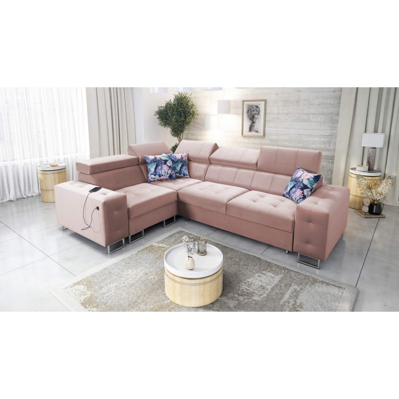 Ecksofa Fusion II mit Schlaffunktion im Stoff Velours | Hydrophob, Magic Velvet 2264 | Das ideale Möbelstück für Ihr Wohnzimmer Ecksofa Fusion II mit Schlaffunktion im Stoff Velours | Hydrophob, Magic Velvet 2264 | Das ideale Möbelstück für Ihr Wohnzimmer