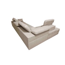 Elegant 'Milano XI Mix' Corner Sofa in Woven Fabric, Verita 39