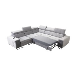 Narożnik Fusion III pikowane siedzisko, funkcja spania | [NAZWA SKLEPU]