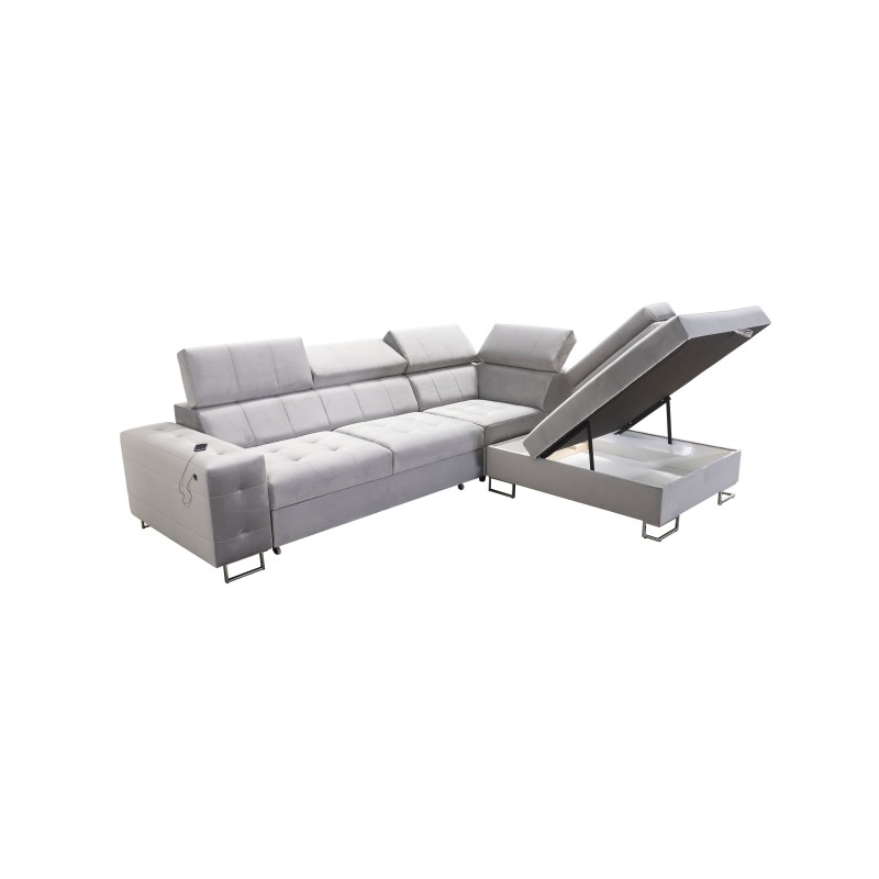 Corner Sofa Fusion VII with Sleeping Function and Adjustable Headrests | [Your Company]