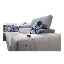 Corner Sofa Fusion VII with Sleeping Function and Adjustable Headrests | [Your Company]