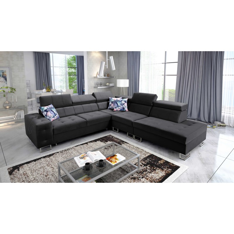 **Meta Title:** Fusion IX Corner Sofa - Quilted Seat, Sleeping Function - Velvet Material | Hydrophobic, Magic Velvet 2219 **Meta Title:** Fusion IX Corner Sofa - Quilted Seat, Sleeping Function - Velvet Material | Hydrophobic, Magic Velvet 2219