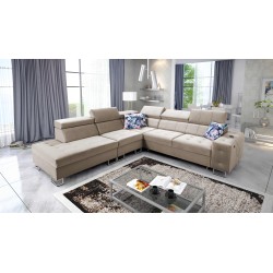 bMeta Título:/b Sofá Esquinero Fusion IX - Asiento Acolchado, Función de Dormir - Material Terciopelo | Hidrófobo, Magic Velvet