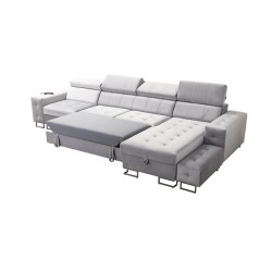 Fusion XI Corner Sofa with Quilted Seat | +Sleeping Function | Velvet | Hydrophobic, Magic Velvet 2221 Fusion XI Corner Sofa with Quilted Seat | +Sleeping Function | Velvet | Hydrophobic, Magic Velvet 2221