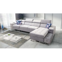 Narożnik Fusion XI z pikowanym siedziskiem | +Funkcja Spania | Welur | Hydrofobowa, Magic Velvet 2299 Narożnik Fusion XI z pikowanym siedziskiem | +Funkcja Spania | Welur | Hydrofobowa, Magic Velvet 2299