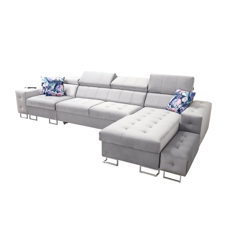 Fusion XI Ecksofa mit gestepptem Sitz | +Schlaffunktion | Samt | Hydrophob, Magic Velvet 2299 Fusion XI Ecksofa mit gestepptem Sitz | +Schlaffunktion | Samt | Hydrophob, Magic Velvet 2299