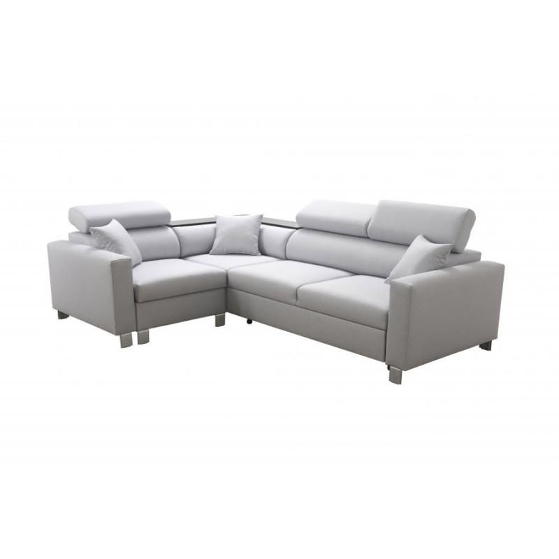 Magneto II corner sofa with sleeping function and bedding storage - Plecionka, Sawana 14 Magneto II corner sofa with sleeping function and bedding storage - Plecionka, Sawana 14