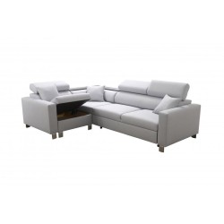 Ecksofa Magneto II mit Schlaffunktion und Bettkasten - Webstoff, Sawana 14