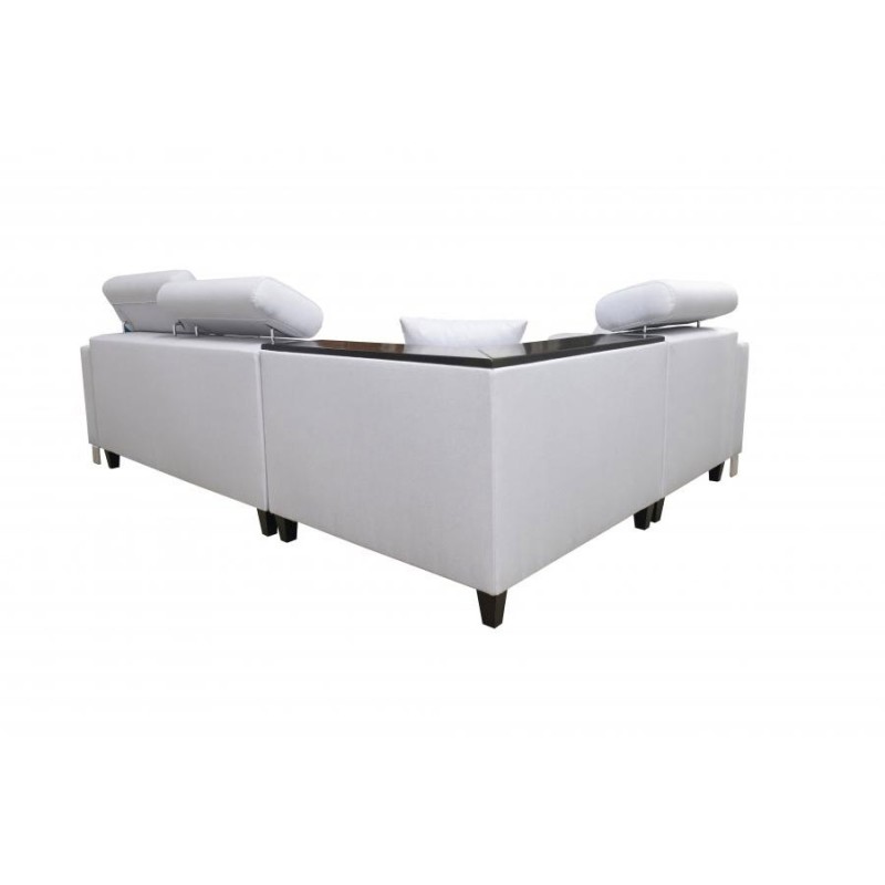 Magneto II corner sofa with sleeping function and bedding storage - Plecionka, Sawana 14 Magneto II corner sofa with sleeping function and bedding storage - Plecionka, Sawana 14