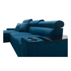 Narożnik Luna I maxi w Plusz, Kronos 9, funkcja spania, barek - Nowoczesny komfort Narożnik Luna I maxi w Plusz, Kronos 9, funkcja spania, barek - Nowoczesny komfort