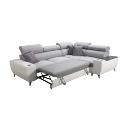 Luna II Corner Sofa with Sleeping Function - Elegance and Functionality in One