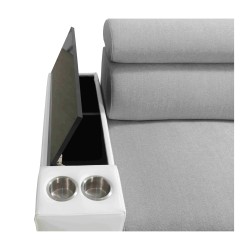 Esquinero Luna VII con función de cama: modernidad y confort en uno.