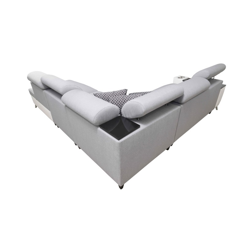 Sofá esquinero Luna IX con función de cama y minibar - Tu lugar para el confort y la relajación. Sofá esquinero Luna IX con función de cama y minibar - Tu lugar para el confort y la relajación.
