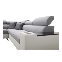 Narożnik Luna IX z funkcją spania i barkiem - Twoje miejsce na komfort i relaks