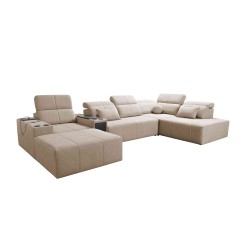 U-shaped corner sofa Milano V with sleeping function – the perfect combination of elegance and functionality
