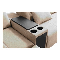 Sofá esquinero en forma de U milano V con función de cama: la combinación ideal de elegancia y funcionalidad.