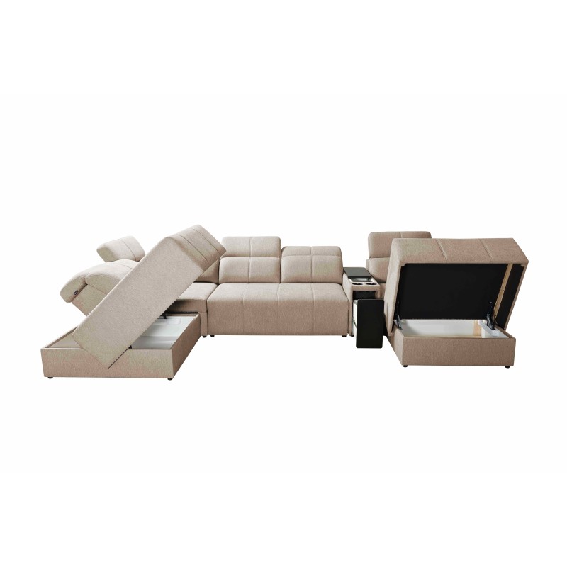 Sofá esquinero en forma de U milano V con función de cama: la combinación ideal de elegancia y funcionalidad. Sofá esquinero en forma de U milano V con función de cama: la combinación ideal de elegancia y funcionalidad.