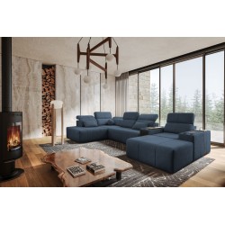 Sofá esquinero en forma de U milano V con función de cama: la combinación ideal de elegancia y funcionalidad.