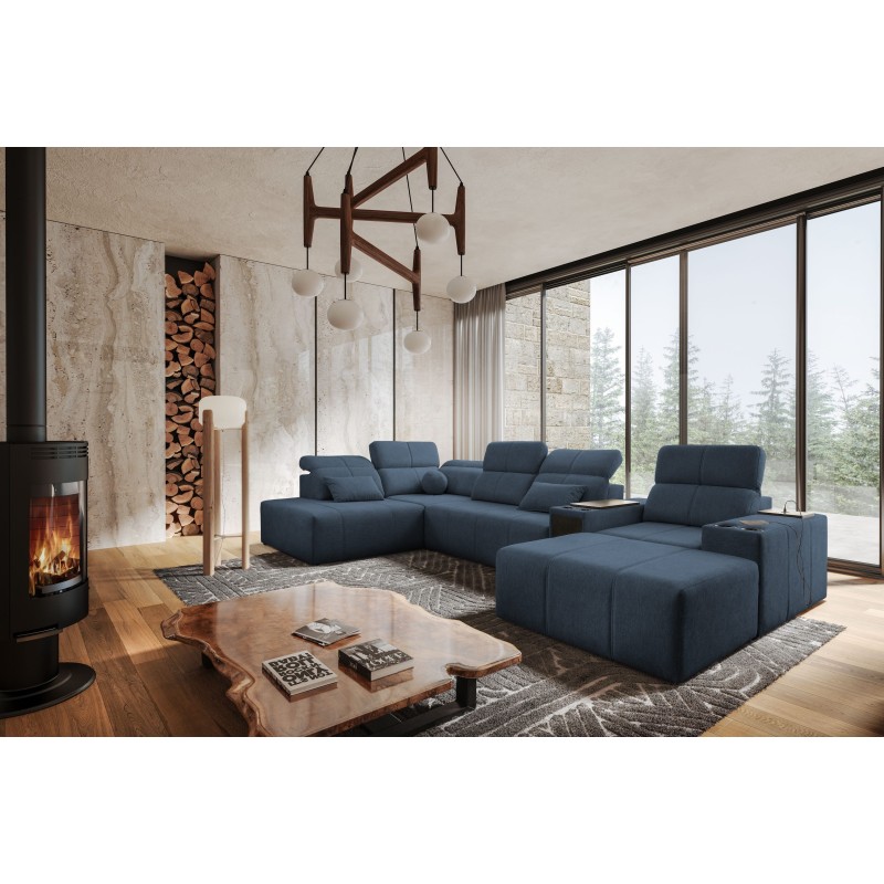 U-förmiges Ecksofa Milano V mit Schlaffunktion – die ideale Verbindung von Eleganz und Funktionalität