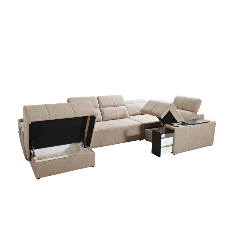 U-shaped sectional Milano IV with sleeping function, Plecionka, Verita 88 | Comfortable and functional U-shaped sectional Milano IV with sleeping function, Plecionka, Verita 88 | Comfortable and functional