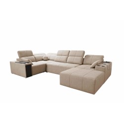 U-shaped Milano IV corner sofa with a sleeping function, Plecionka, Verita 28 | Comfortable and functional