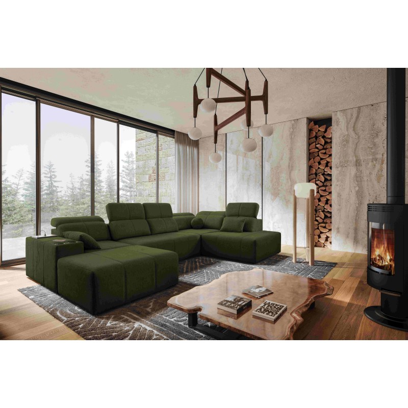 U-shaped corner sofa Milano VI with a sleeping function - perfect for relaxation and sleeping