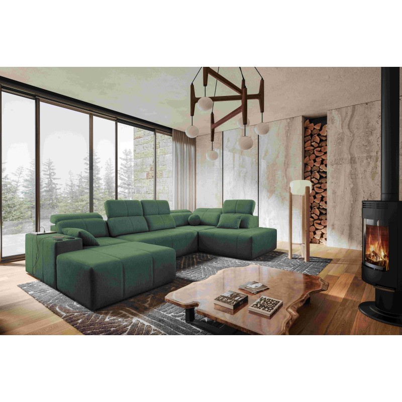 Ecksofa in U-Form Milano VI mit Schlaffunktion - ideal zum Entspannen und Schlafen Ecksofa in U-Form Milano VI mit Schlaffunktion - ideal zum Entspannen und Schlafen