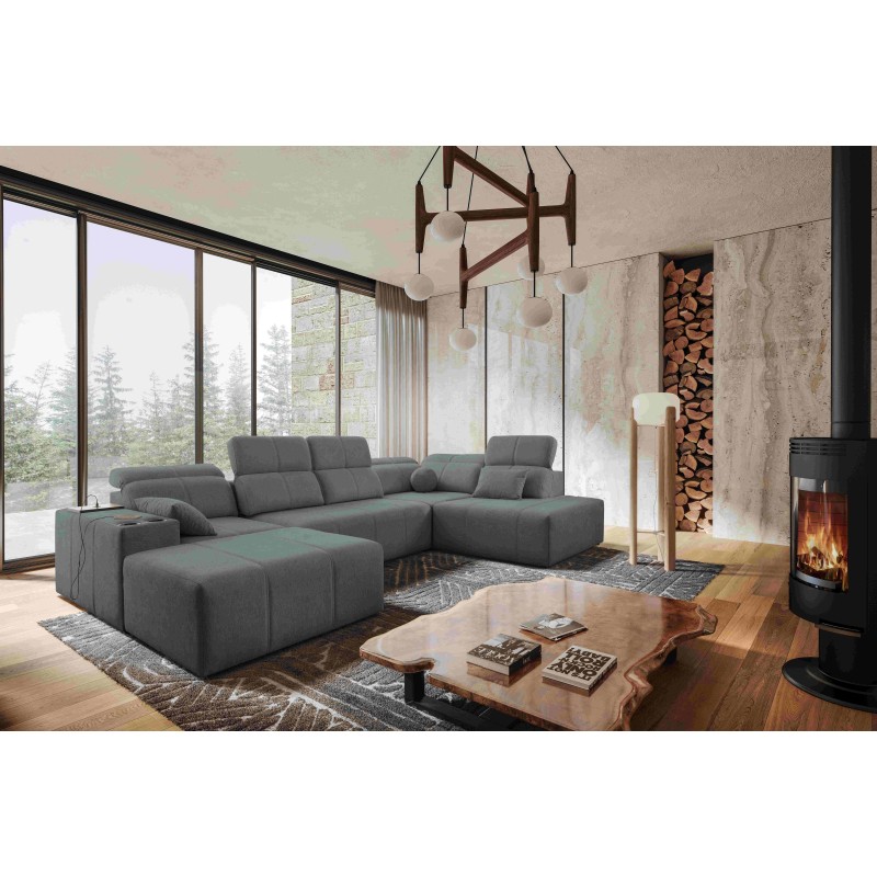 Ecksofa in U-Form Milano VI mit Schlaffunktion - ideal zum Entspannen und Schlafen Ecksofa in U-Form Milano VI mit Schlaffunktion - ideal zum Entspannen und Schlafen