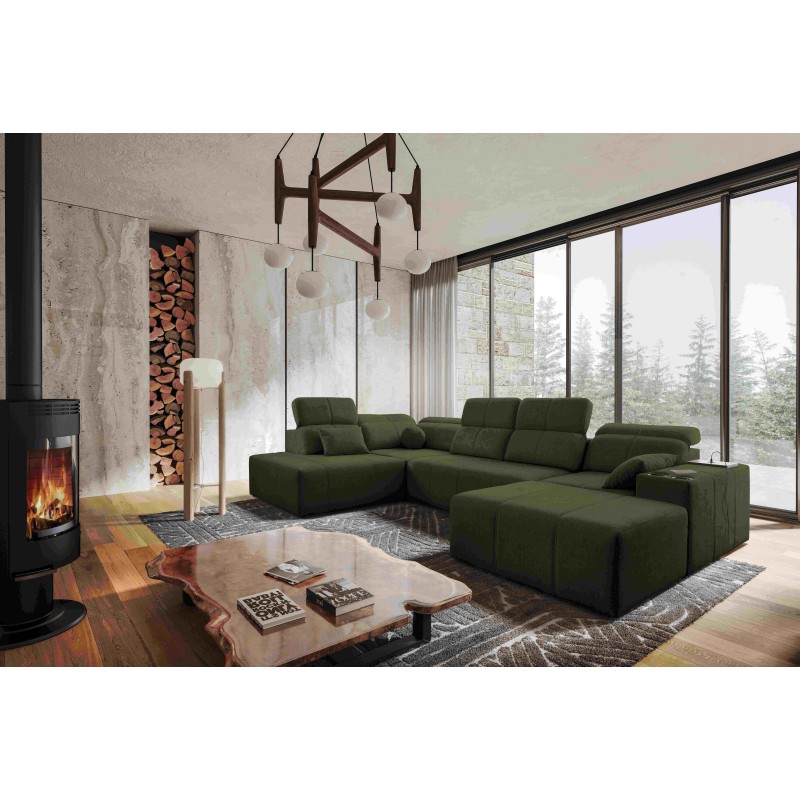 Ecksofa in U-Form Milano VI mit Schlaffunktion - ideal zum Entspannen und Schlafen Ecksofa in U-Form Milano VI mit Schlaffunktion - ideal zum Entspannen und Schlafen