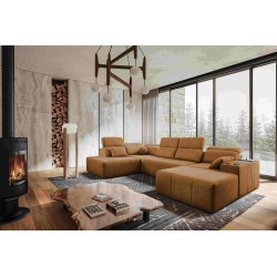 Ecksofa in U-Form Milano VI mit Schlaffunktion - ideal zum Entspannen und Schlafen