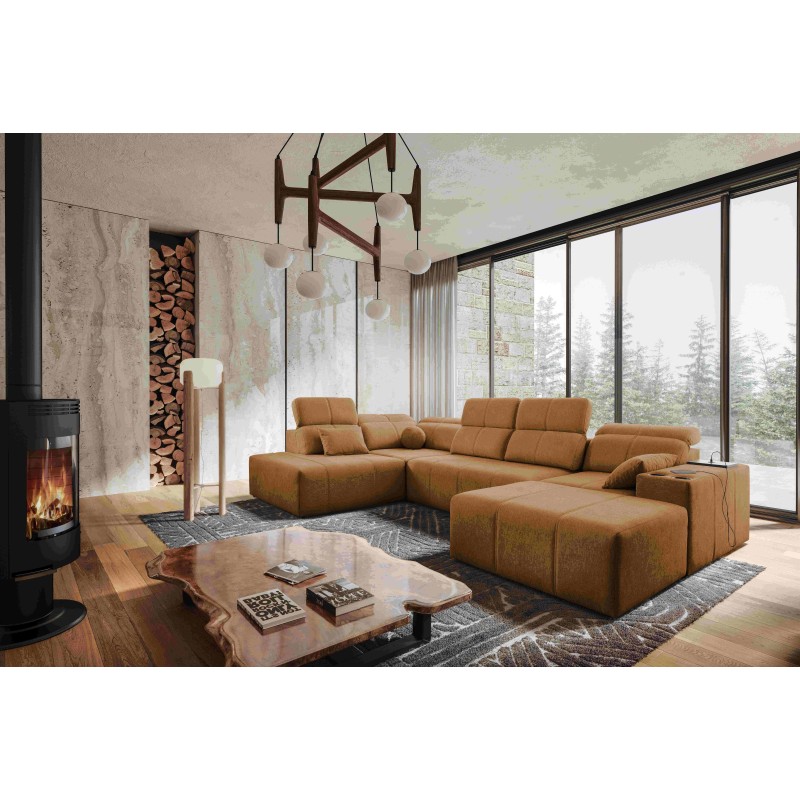 Ecksofa in U-Form Milano VI mit Schlaffunktion - ideal zum Entspannen und Schlafen Ecksofa in U-Form Milano VI mit Schlaffunktion - ideal zum Entspannen und Schlafen