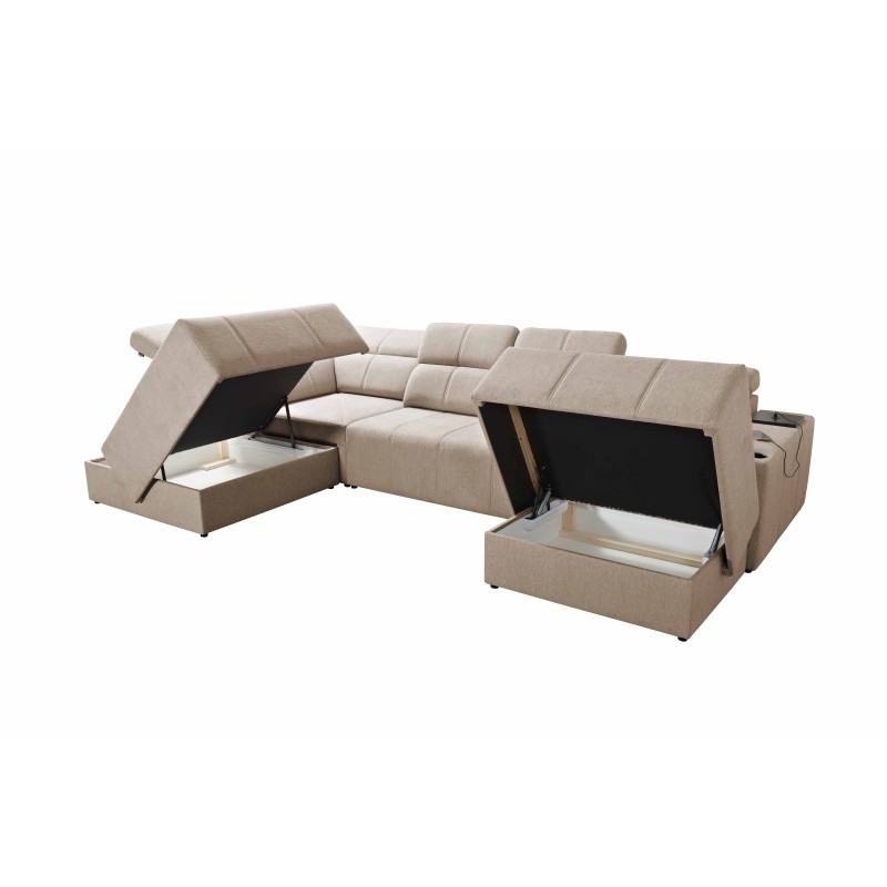 Ecksofa in U-Form Milano VI mit Schlaffunktion - ideal zum Entspannen und Schlafen Ecksofa in U-Form Milano VI mit Schlaffunktion - ideal zum Entspannen und Schlafen